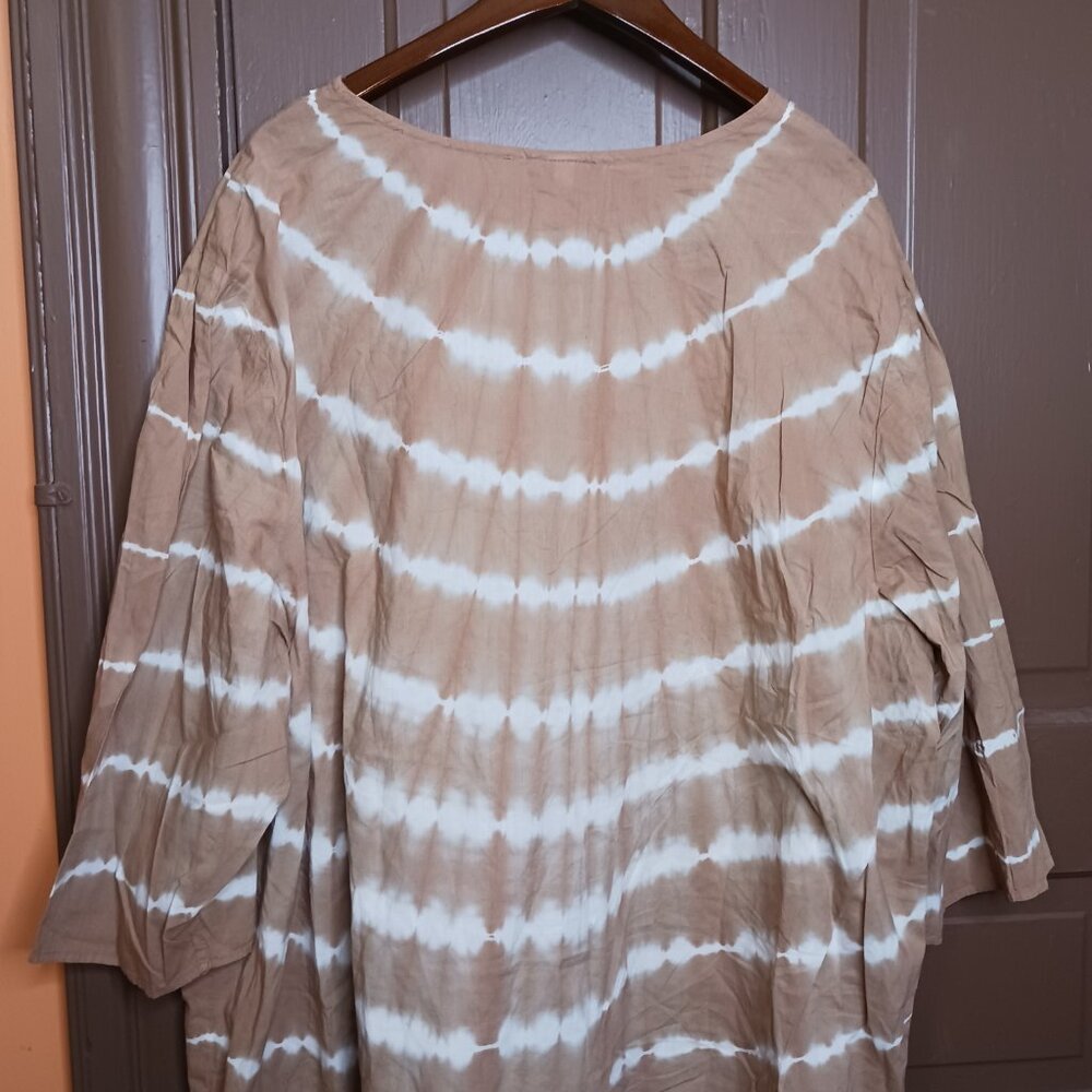 Catherines 100% Cotton Women's size 2X Tunic Blouse - Picture 4 of 9
